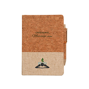 custom printed cork notebooks